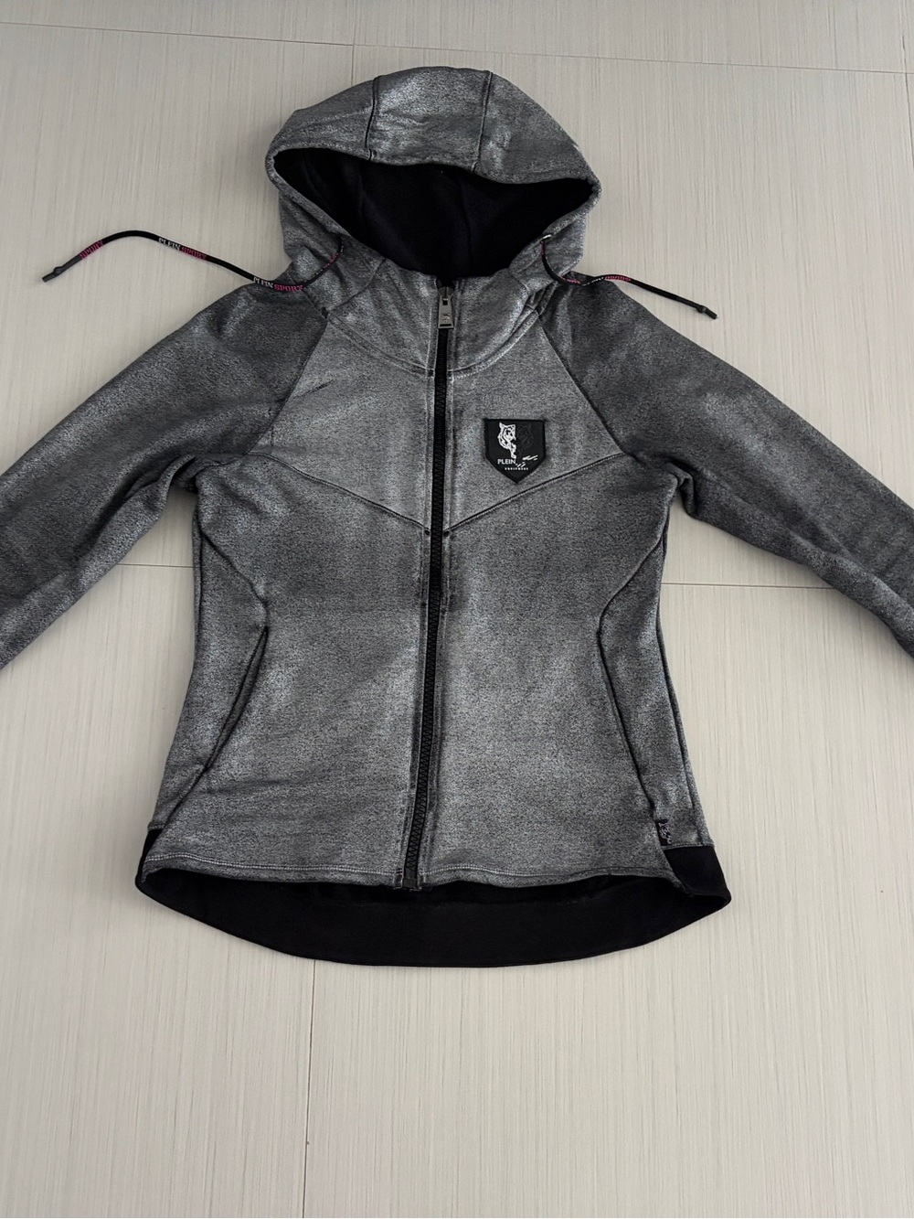Silver grey Hoodie Jacket